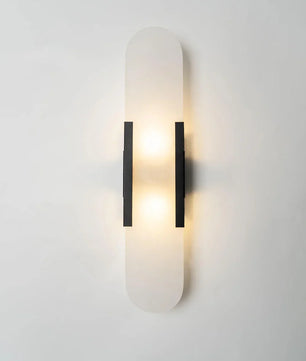 Geometric Harmony Alabaster Wall Lamp