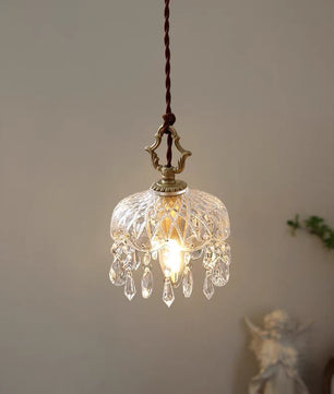 French crystal pendant lamp