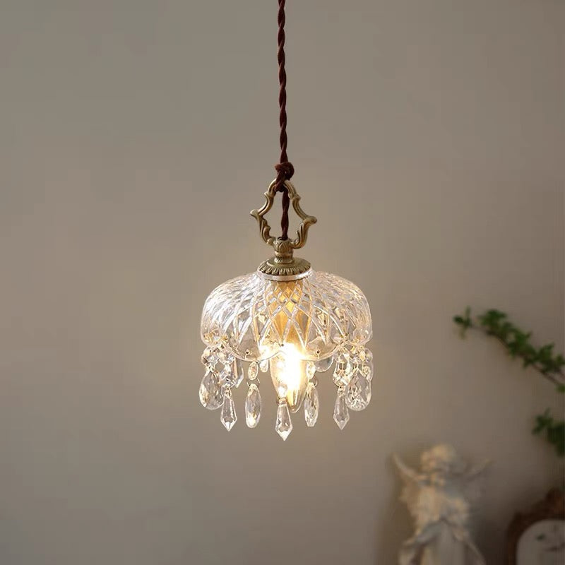 French crystal pendant lamp
