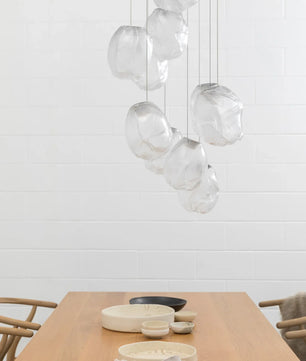 Liquid Glass Stone Pendant Light