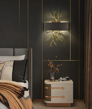 Brass Branch Wall Lamp