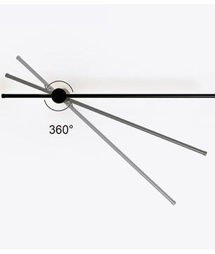 Industrial Black Linear LED Dimmable Wall Light S76