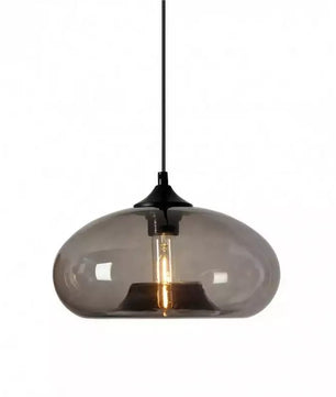 Doughnut glass pendant light