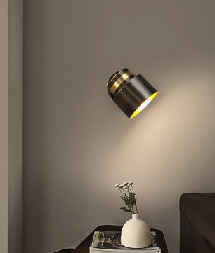 Brass Cylinder Wall Lamp