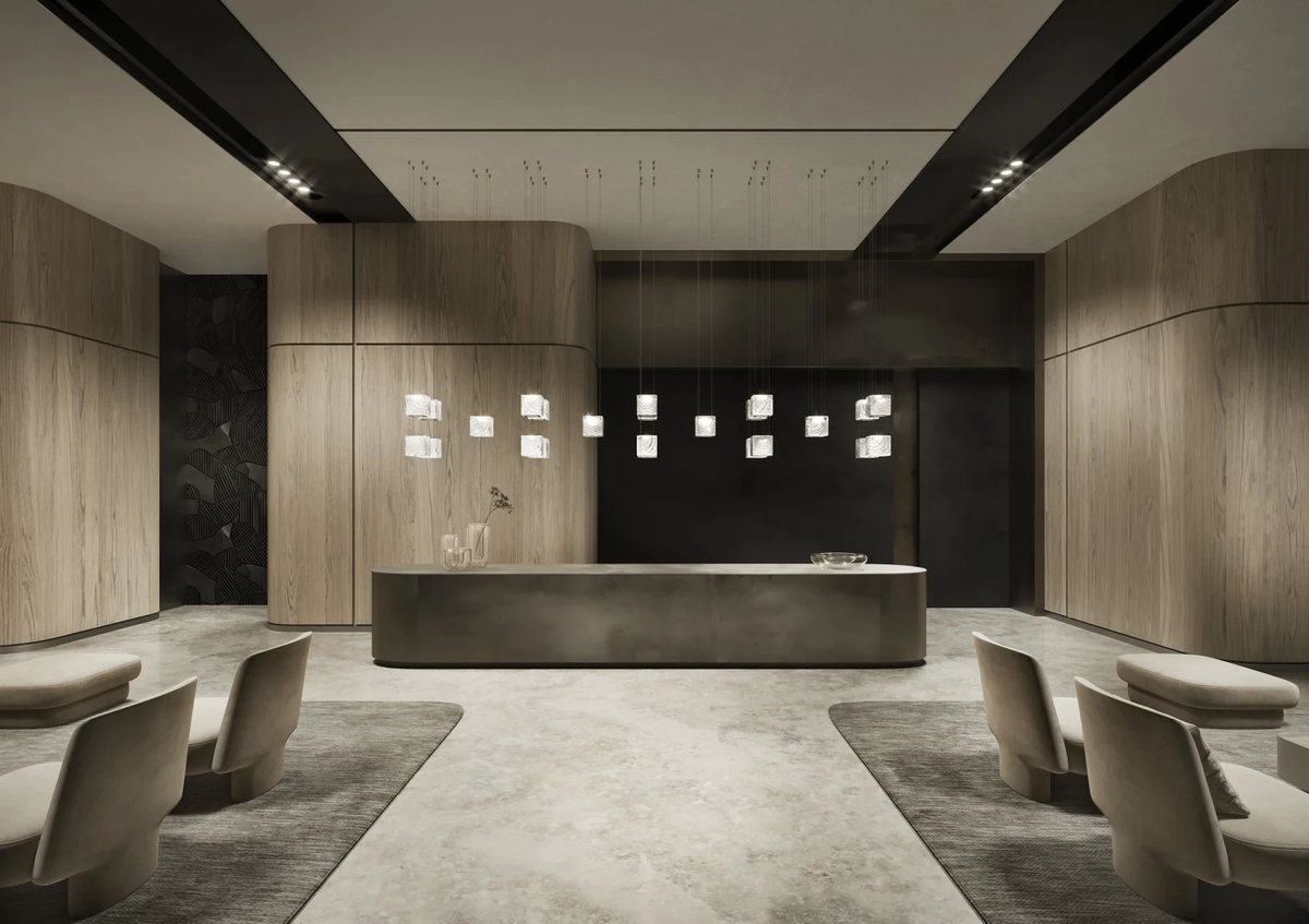 Square Multi Crystal Chandelier