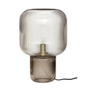 Oval Glass Table Lamp