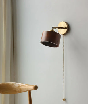 Rotatable Wooden Wall Lamp