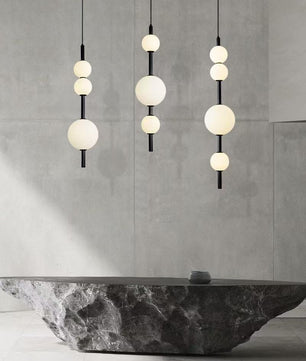 Vertical Glass Pendant Light