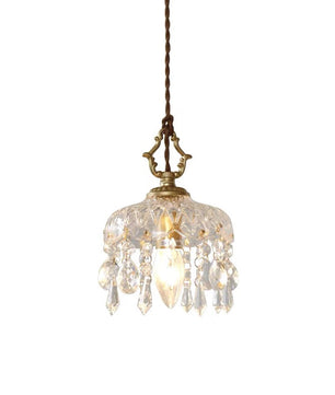 French crystal pendant lamp
