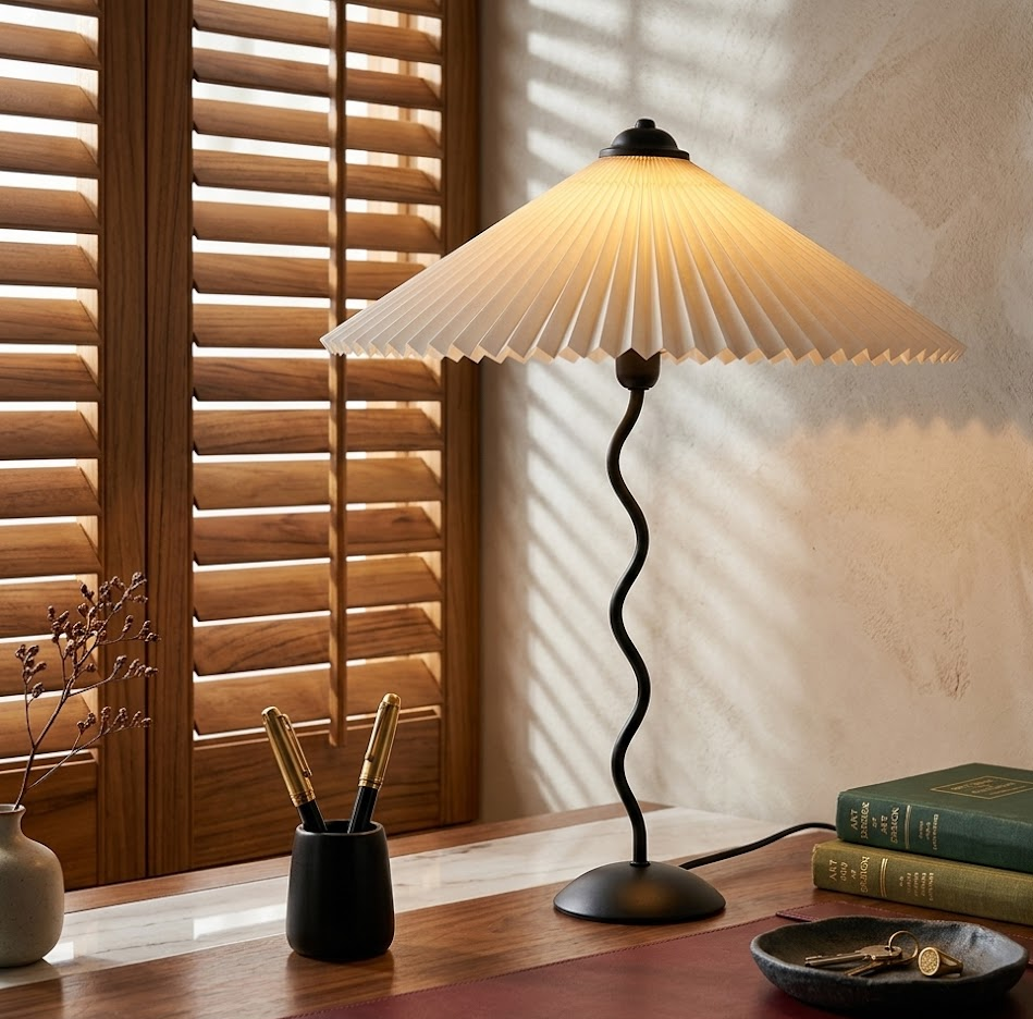 Pleated Table Lamp
