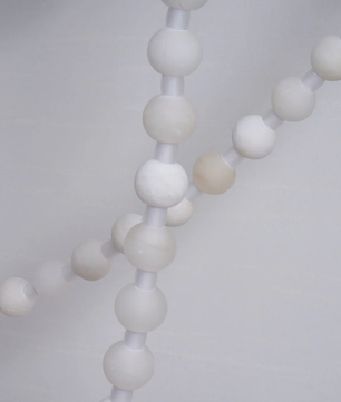 Alabaster Bead Multi-point Pendant Light