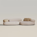 Pebble Fabric Sofa