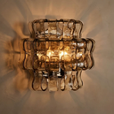 Onda Smoked Glass Wall Sconce
