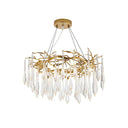Teardrop Round Crystal Chandelier