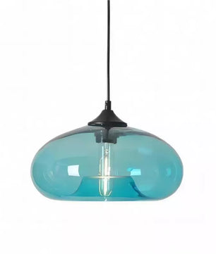 Doughnut glass pendant light