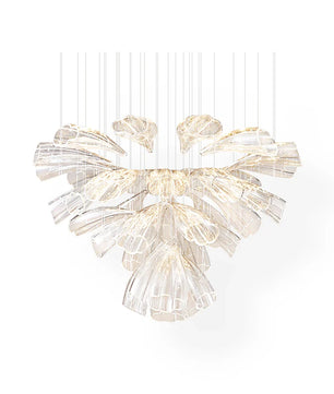 Glass Lotus Chandelier
