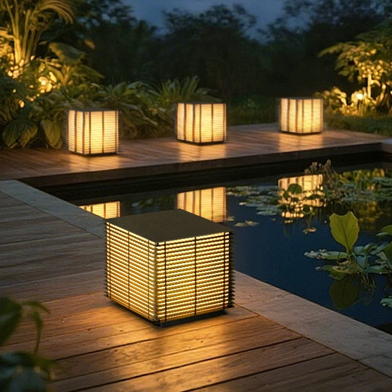 Dojo Lantern Outdoor Lamp With Solar Panel