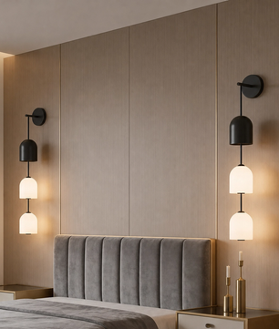 Perla Stacked Glass Sconces
