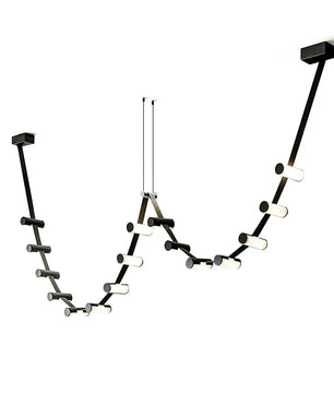 Curve Leather Chandelier