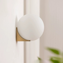 Minimalist Geometric Glass Globe Wall Lamp