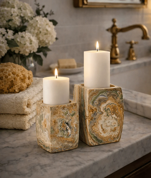 The Rio Banded Agate Votive
