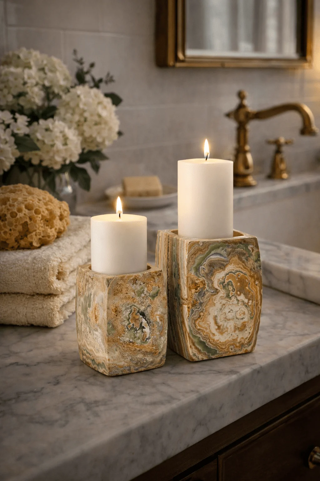 The Rio Banded Agate Votive