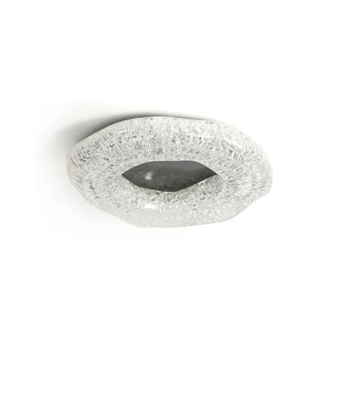 Glacial Pattern Resin Ceiling Light