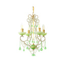 Murano Green Drops Chandelier