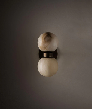 Aria Alabaster Globe Sconce