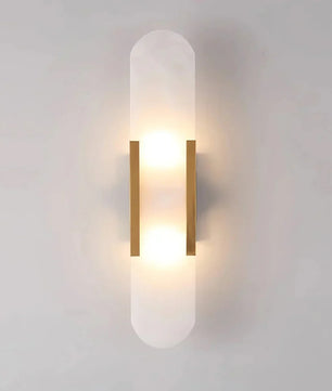 Geometric Harmony Alabaster Wall Lamp