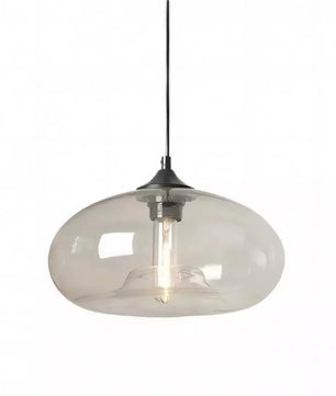 Doughnut glass pendant light