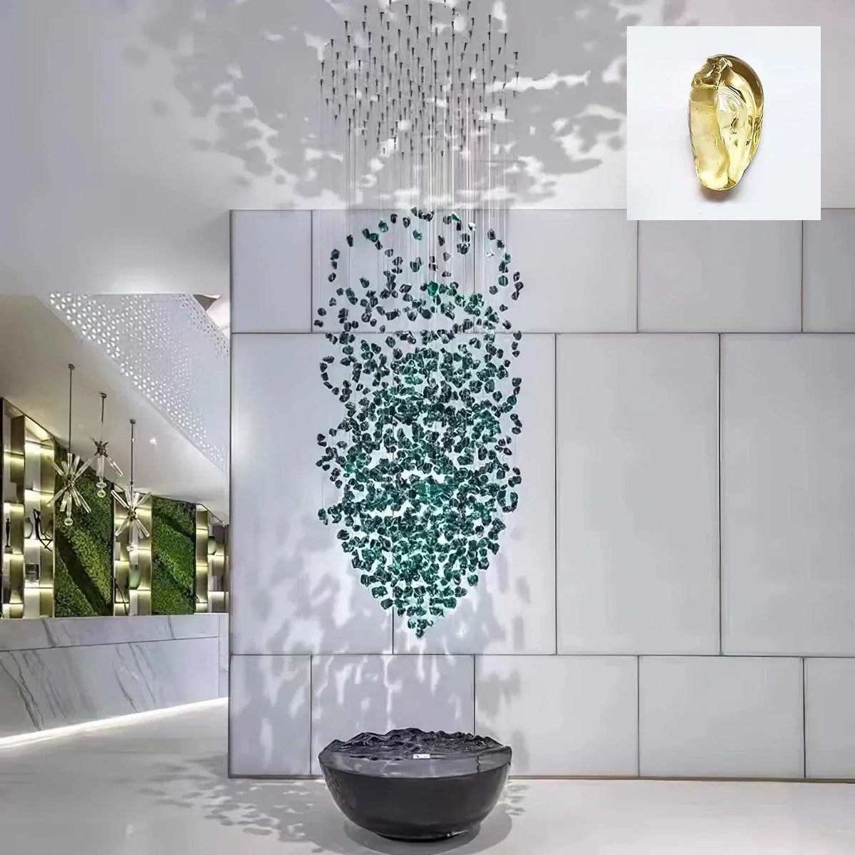 Crystal Stone Chandelier