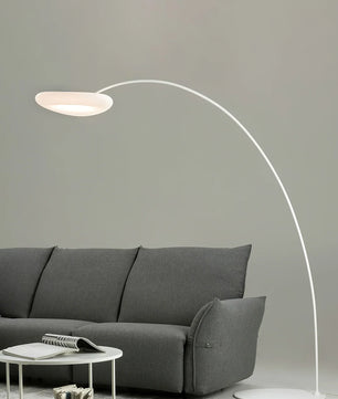 Mr Magoo Floor Lamp – Modern Minimalist Tall Standing Lamp for Living Room, Black & White