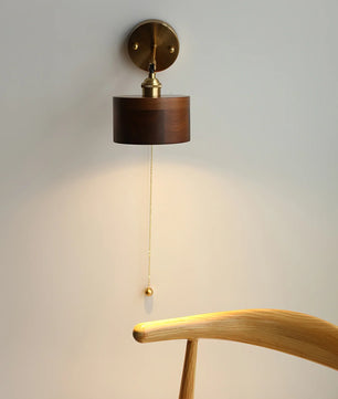 Rotatable Wooden Wall Lamp