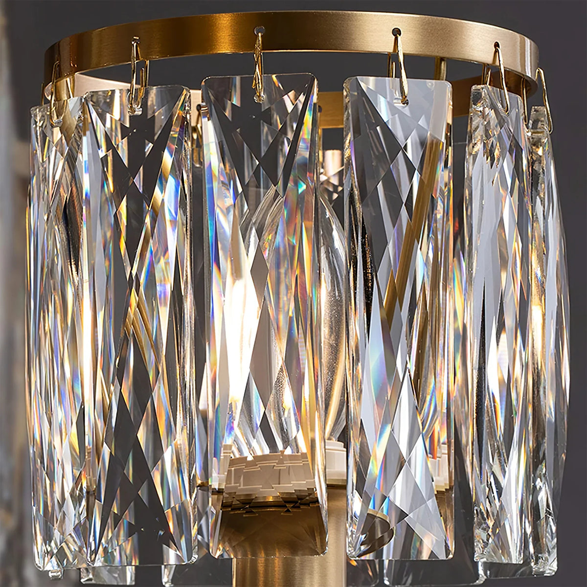 Crystal Bird Chandelier – Modern Brass & Crystal Ceiling Light for Dining Room, 4–6 Lights