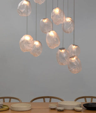 Liquid Glass Stone Pendant Light