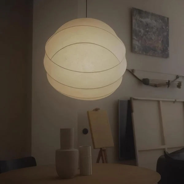 Wabi-Sabi Fiber Cocoon Pendant Lamp M400