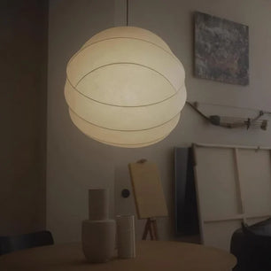 Wabi-Sabi Fiber Cocoon Pendant Lamp M400