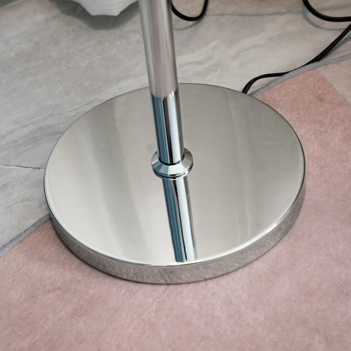 Mushroom floor lamp foot switch and cable detail