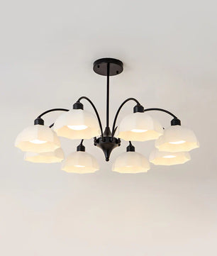 Frosted Glass Bell Chandelier