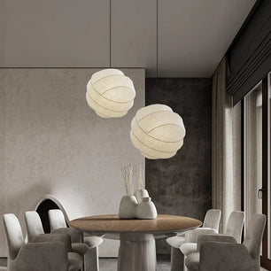 Wabi-Sabi Fiber Cocoon Pendant Lamp M400