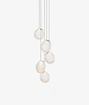 Liquid Glass Stone Pendant Light