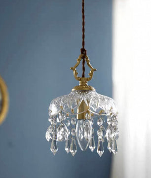 French crystal pendant lamp