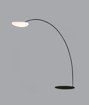 Mr Magoo Floor Lamp – Modern Minimalist Tall Standing Lamp for Living Room, Black & White