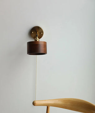Rotatable Wooden Wall Lamp