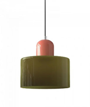 Nordic Morandi Cylinder Glass Pendant Light S66