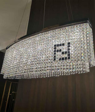 Liliana Rectangle Crystal Chandelier