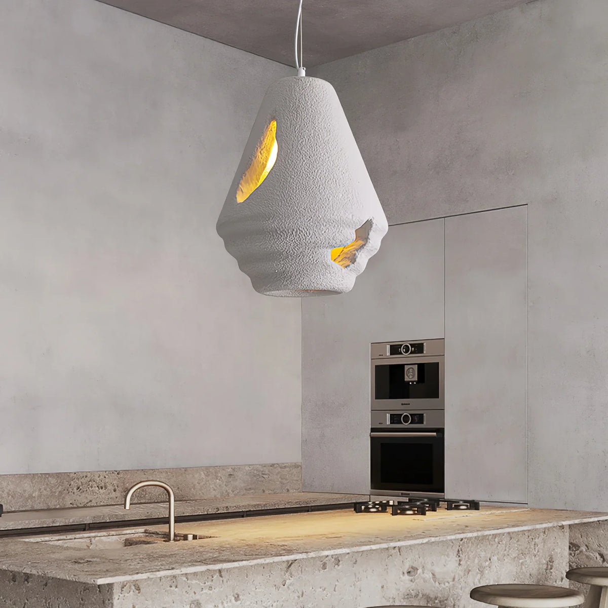 Wabi Sabi Resin Pendant Lamp