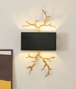 Brass Branch Wall Lamp