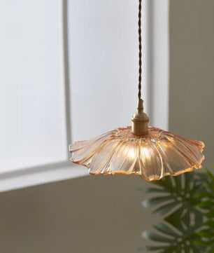 Tiffany Lotus Glass Pendant Light for Living Room S08
